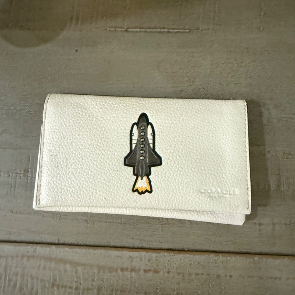Coach NASA Apollo Rocket Leather Bi-fold Wallet